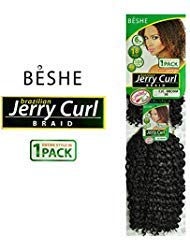BESHE Synthetic Kanekalon Hair Crochet Braids Brazilian Jerry Curl Braid 9