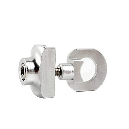 Riloer Bicycle Chain Tensioner Chain Adjuster Aluminum Alloy CNC Chain Adjuster, Silver