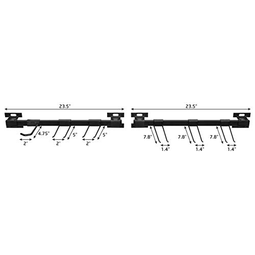 Garage Organizer, Kinghouse 48 Inch Tool Storage Rack, Adjustable Tool Hanger Organizer with 6 pcs Tool Hooks, 1 pcs Bike Hook, Home Garage Storage System - Thumbnail 3