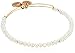 Alex and Ani Brilliance Bead Moonlight White/Shinny Gold Bracelet