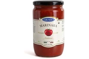Giusto Sapore Traditional Italian Pasta Sauce 24oz - All Natural Non GMO Italian Premium Gourmet Brand - Made in Italy and Family Owned (Marinara Sauce)