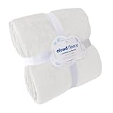 Cloud Full/Queen Fleece Blanket (White)
