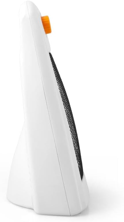 BP 5007, 800 W, 2 niveles de potencia, 2 barras de cuarzo, reflector protegido de alta brillantez, dispositivo de seguridad antivuelco, asa para transporte, color blanco