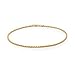 Bling Jewelry Strong Cable Rope Chain Anklet Ankle Bracelet For Women Yellow 14K Gold Plated .925 Sterling Silver 10 Inch Made in Italy