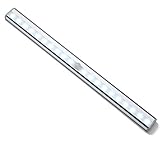 Rechargeable DIY Stick-on Anywhere Portable 20 LED Wireless Motion Sensing Closet Night Light Stairs Attics Step Light Bar Magnetic Strip Kuled K20 (Rechargeable sensor light)
