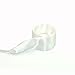COOL LACE Satin Ribbon Shoelaces Flat Shoe Laces for Sneakers 1 Pair Pack 32mm Wide 3 Different Lengths (White, 55.1