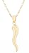 Gold Filled Italian Horn Pendant with an 18 Inch Necklace