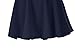 Urban CoCo Women's Basic Versatile Stretchy Flared Casual Mini Skater Skirt (X-Large, Navy Blue)