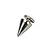 YoYoflyer 100pcs Silver Cone Metal Studs Rivet Spikes Screw Length 10mm for Punk Gothic Style Clothes Leather DIY