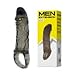Happy'sSoft Silicone Penis Extender, Penis Enhancer, Cock Penis Sheath, Penis Enlargement Sleeves Condom Sexual Delay Ejaculation Toy for Men Black