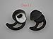 New Replacement Noise Isolation Earbuds 3 Pairs (S, M, L) with Extra Layer Comfort Eartips for Bose QC20 QC20i SoundSport SIE2 SIE2i IE2 IE3 In Ear Earphones (Black+Case)