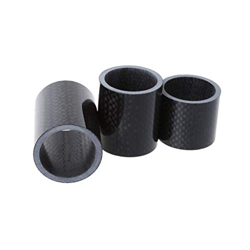 Junlinto,Bicycle Headset Washer Front Fork Stem Heighten Carbon Fiber Ultralight Spacer Cycling MTB Bike Parts 30/40/50mm Accessories Shown
