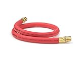 TEKTON 46362 1/2-Inch I.D. by 3-Foot 250 PSI Rubber Lead-In Air Hose with 1/2-Inch NPT Male Ends