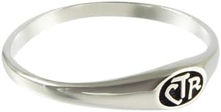 LDS Womens 0.925 Sterling Silver Micro Mini CTR Choose the Right Ring for Girls - LDS Rings, Womens CTR Rings, Girls CTR Rings