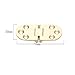 Eforlike 3 Pcs Solid Brass Home Improvement Folding Table Hinge Furniture Door Hinge with Screws