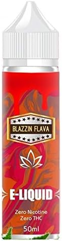 Blazzin Vape ELiquid 4000mg Helps Reducing Anxiety Improving Sleep, Fruit Flavors for Vape No Nicotine - 50ml (Fruit Apple)