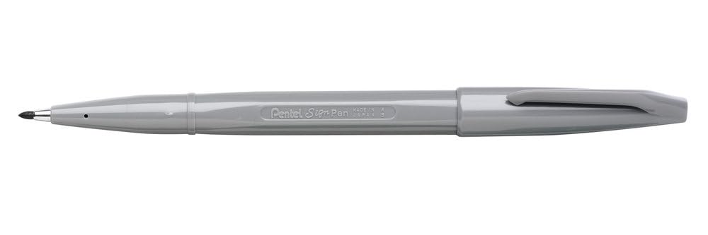 Pentel Original Fibre Tipped Pen S520 - Grey (Single Pen)