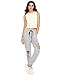 SweatyRocks Women's Ripped Pants Drawstring Yoga Workout Sweatpants Heather
