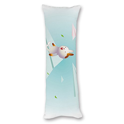 Poieloi Modern Rabbit Anime Body Pillow Cover Case For Kids