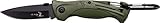Elk Ridge ER-PK4G Survival Kit with Folding Knife, Green, 3-Inch Closed