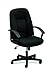 basyx by HON HVL601.VA10 Series Mid-Back Chair with Loop Arms, Black