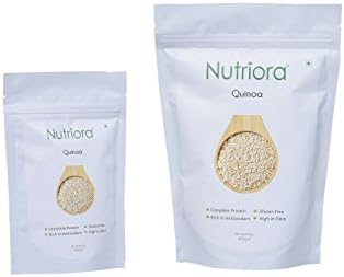 Nutriora White Quinoa Seeds - A High Protein Gluten Free Nutritious Low Cholesterol Superfood, (400 +100)gm