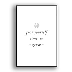 Framed Canvas Wall Art for Living Room, Bedroom Simple Words Canvas Prints for Modern Home Decoration Ready to Hang - 16"x24" inches