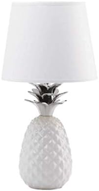 white pineapple table lamp