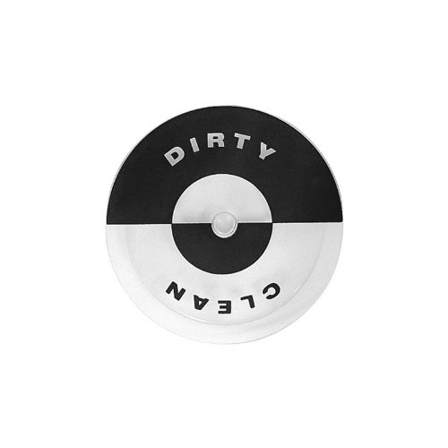 iDesign 25500 Clean & Dirty Suction Dishwasher Indicator Sign Black