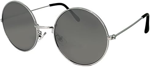 Amazon Pageboy サングラス Py2392 6 ラウンド型 ミラーレンズ Py2392 Uvカット 紫外線対策 丸眼鏡 ページボーイ メンズ レディース ビッグレンズ メタル サングラス 通販