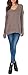 Sarin Mathews Womens Casual Hollow Knit Vneck Blouse Pullover Loose Tops Sweater Khaki XL