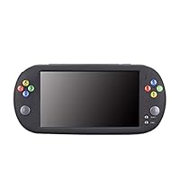 IMSHI Handheld Game Console, PSP X16 Large Screen 7inch HD 32G 1800mhA Handheld GBA Arcade Game NES Nostalgic FC Classic Portable Handheld Game Console - Black