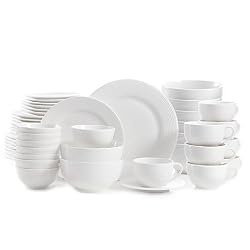 Gibson Regent Street 48-Piece Dinnerware Set | Strong and durable, the set resists staining and chipping by Gibson.