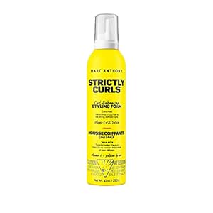 Marc Anthony Strictly Curls Curl Enhancing Styling Foam, 10 Ounce Foaming Canister, Curl Enhancing Styling Foam (Packaging May Vary)