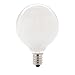 Sterl Lighting – 40 Watt G16.5 Mirror Vanity Round Light Bulbs Type G E12 Candelabra Base 120 Volts 2.75In 370Lm White Decorative Chandelier or Sconce Mini Globe Incandescent 2700K WW White – 10 Pack