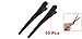 uxcell Metal Single Prong DIY Hairstyle Hair Clip 3.1 Inch Long 10 Pcs Black