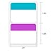 EXCELFU 400 Pieces 2 inch Index Tabs Flag Dispensers Sticky Page Markers Colored Tape for Binders, Books, Notebooks and File Folders