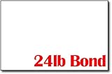 Bright White 24lb Bond 5 1/2