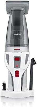 Aspiradora de mano 4 en 1 a batería, aspirador sin cable para coche, pelo de mascotas y líquidos, aspirador potente, hasta 30 minutos, blanco, gris y rojo, HV 7146