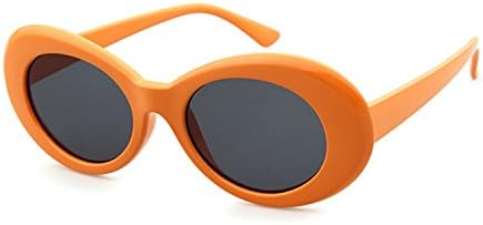 Retro Clout Goggles Oval Sunglasses Mod Thick Frame Kurt Cobain