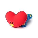 LINE FRIENDS BT21 Official Merchandise TATA Mini Cushion Stuffed Pillow, Red