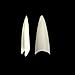 VIVACE Natural Stiletto 500pcs Artificial Fake Nail Tips 10 Sizes For Nail Salon Nail Shop