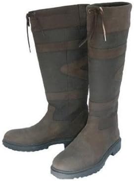 Toggi Quebec Unisex Waterproof Leather Boot In Chocolate Brown, Size: 5 (EU 38) by William Hunter Equestrian