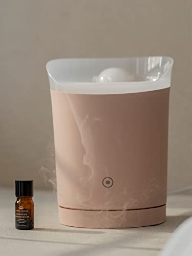 SERENLUX Essential Oil Diffuser, Backflow Mist Like Cloud Fall Cloud Flow, 280ml Aromatherapy Humidifier with LED Lights, Waterless Auto Off, Air Aroma Scent for Home Office Large Room, Pink