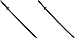 Ace Martial Arts Supply Hardwood Datio Bokken Kendo Practice Sword (Set of 2), 40-Inch
