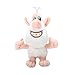 Russian Cartoon White Pig Plush Doll Soft Cuddly Stuffed Toys Doll 10''
