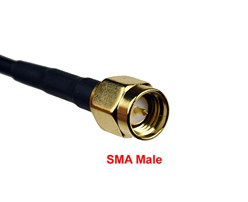 Proxicast Extra Large 3-Inch Magnetic Antenna Base (SMA Jack / SMA Plug) - 6.5 ft Coax Lead - for 3G/4G/LTE Cellular, Ham Radio, GPS Antennas