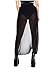 iHeartRaves Black Open Front Sheer Chiffon Maxi Skirt (Medium)