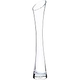 25CM Small Flower Vase Tall Thin Narrow Necked Glass Vases Clear Mini Mouth Single Stem Vases for Decorative Home Decor Living Room Office and Centerpieces