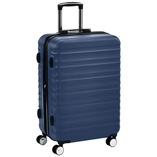 AmazonBasics Premium Hardside Spinner Suitcase Luggage with Wheels, 24